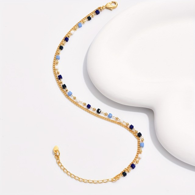 Komplet 2 zapestnic za nogo z boemskim stilom