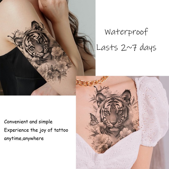 Začasna tattoo nalepka tetovaža z mladim tigrom