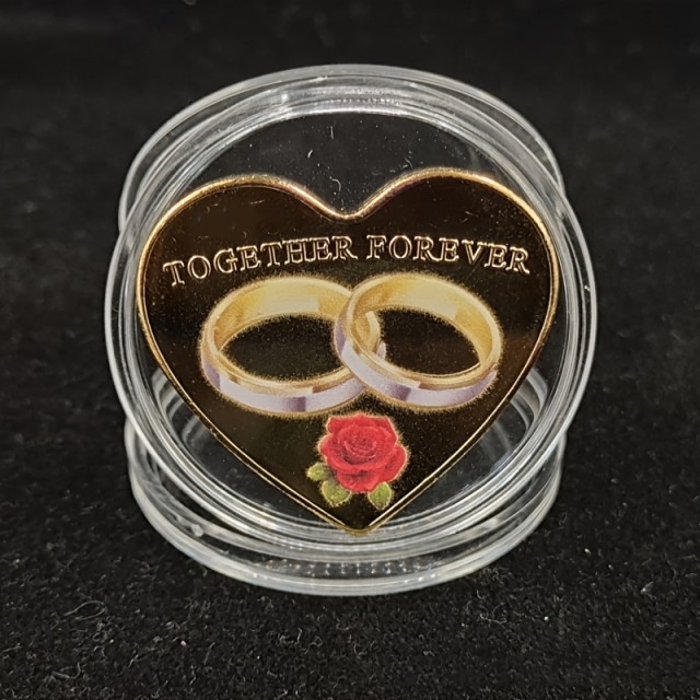 Spominski kovanec TOGETHER FOREVER 2 barvi