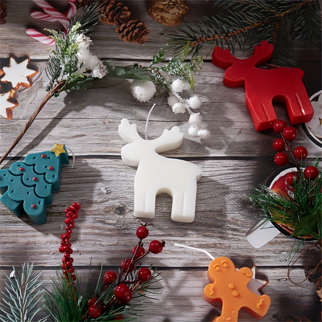 Silikonski kalupi za božične sveče – 6 različnih motivov