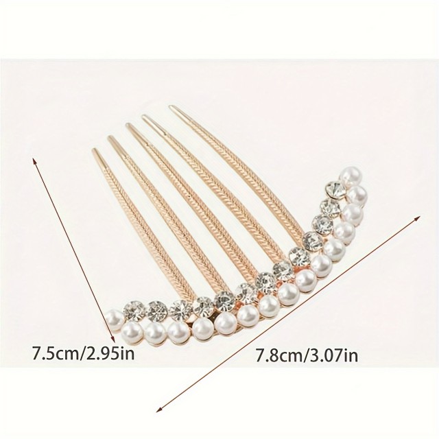 Eleganten glavnik s perlicami za dopolnitev fige