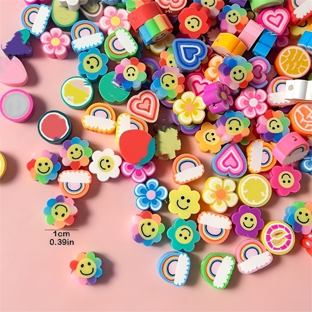 Fimo perle pisani mix – komplet 50 kosov