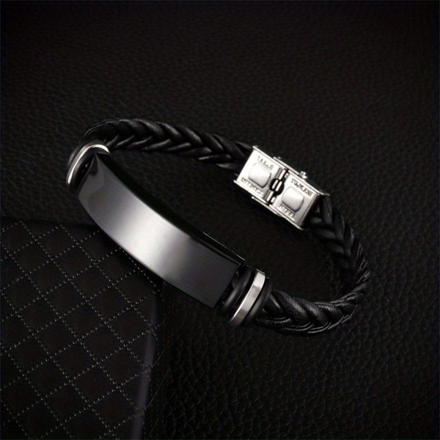 Personalizirana moška zapestnica z gravuro po vaših željah