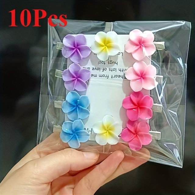 10 kosov pisanih cvetličnih lasnic 