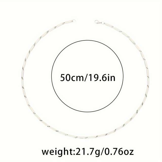 Minimalistična moška verižica – geometrijski dizajn