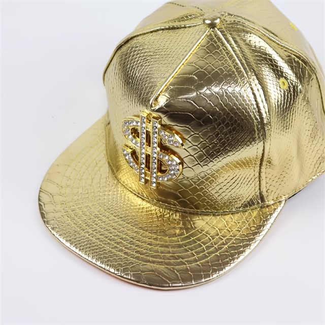 Zlata snapback kapa z dolarjem