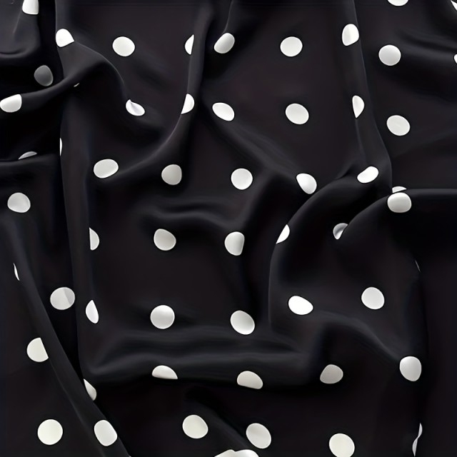 Elegantna črno bela kvadratna ruta z večjimi pikicami