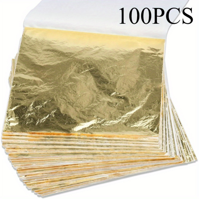 Komplet 100 zlatih lističev za dekoracijo sveč in mil