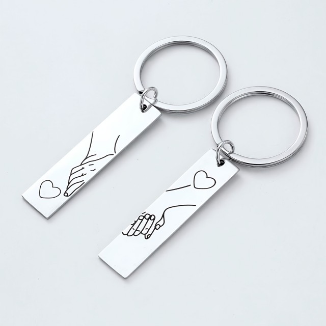 Personaliziran komplet obeskov za ključe z gravuro