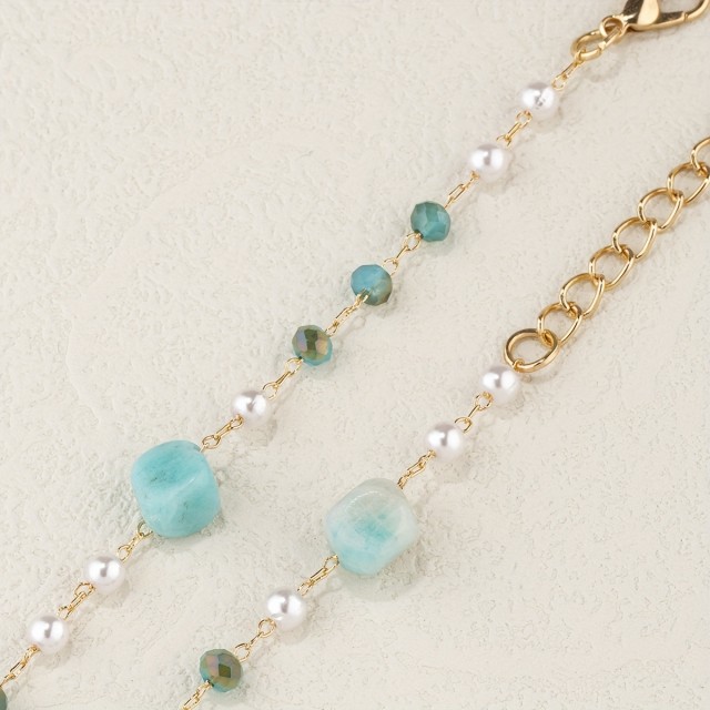 Elegantna zapestnica za nogo z umetnimi kamenčki