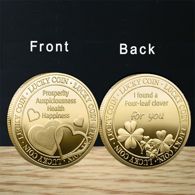 Spominski kovanec – Štiriperesna deteljica za srečo in ljubezen