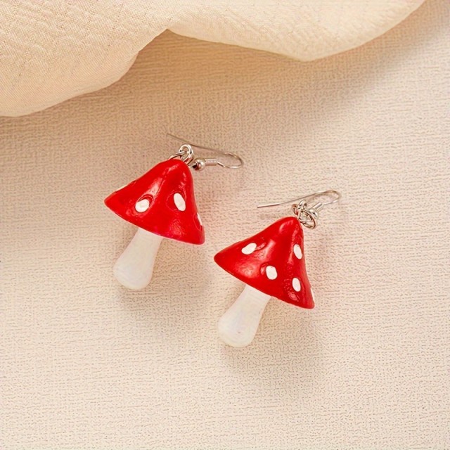 Prikupni uhani v obliki mušnic