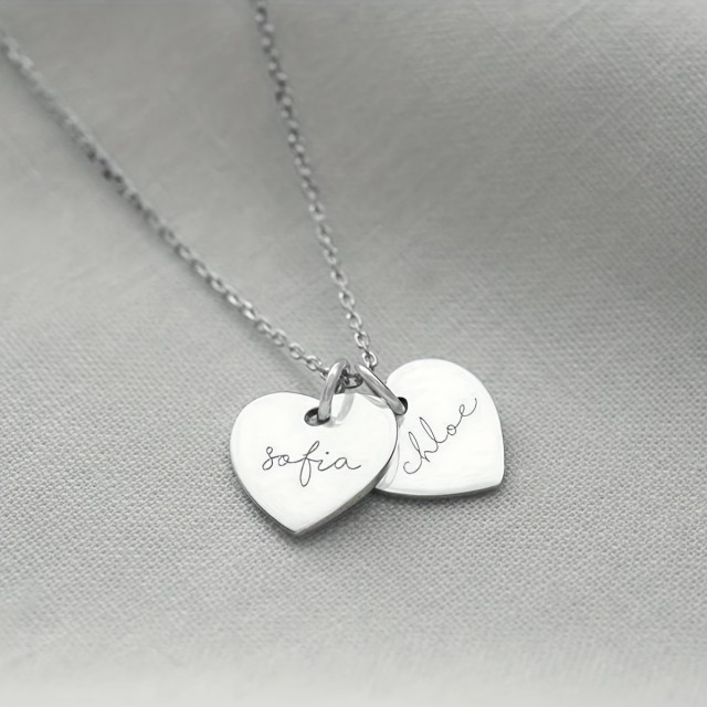 Personalizirana ogrlica s srci VAŠA ZGODBA