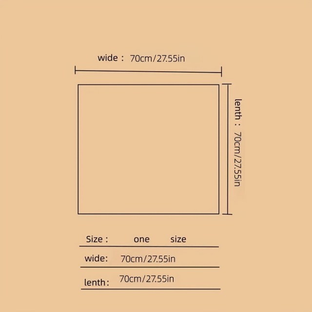 Elegantna kvadratna ruta z rozastim potiskom