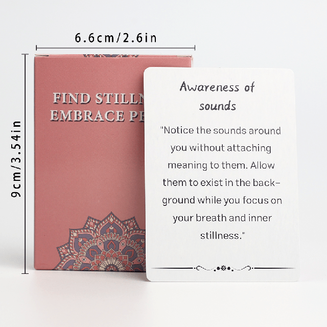 Kartice za Čuječnost in Notranji Mir – Find Stillness, Embrace Peace