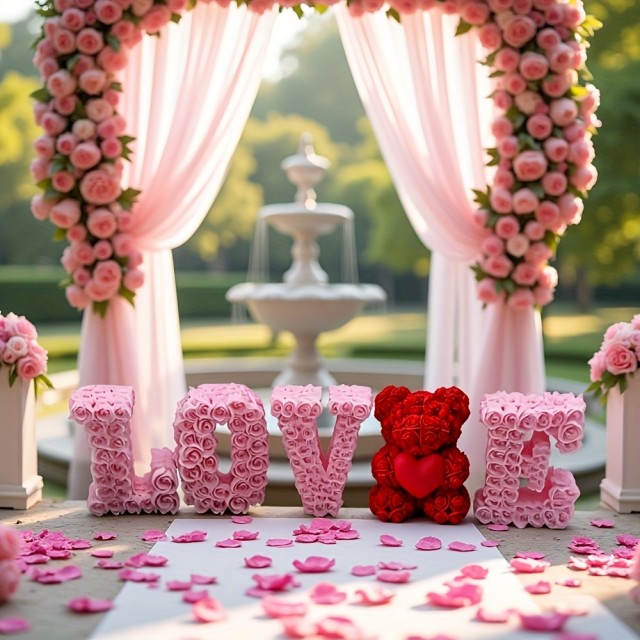 5 delni set silikonskih modelov LOVE z medvedkom