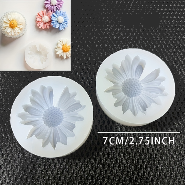 Silikonski model za sveče ali mila z motivom marjetice 