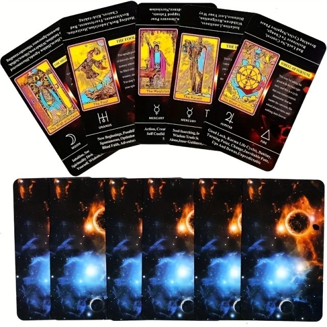 79 delni komplet tarot kart Light of Planets