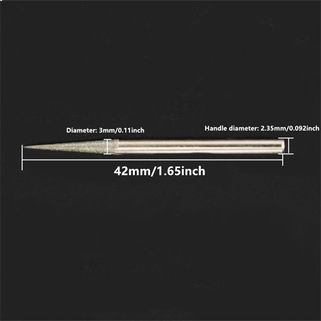 Diamantni brusni nastavki – set 11 kosov, 0,5 mm–4 mm