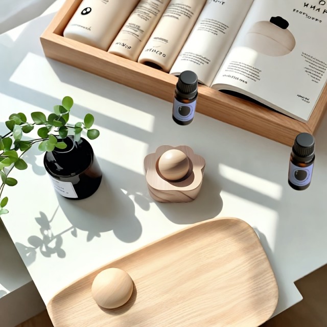 Leseni aroma difuzor v obliki rožice