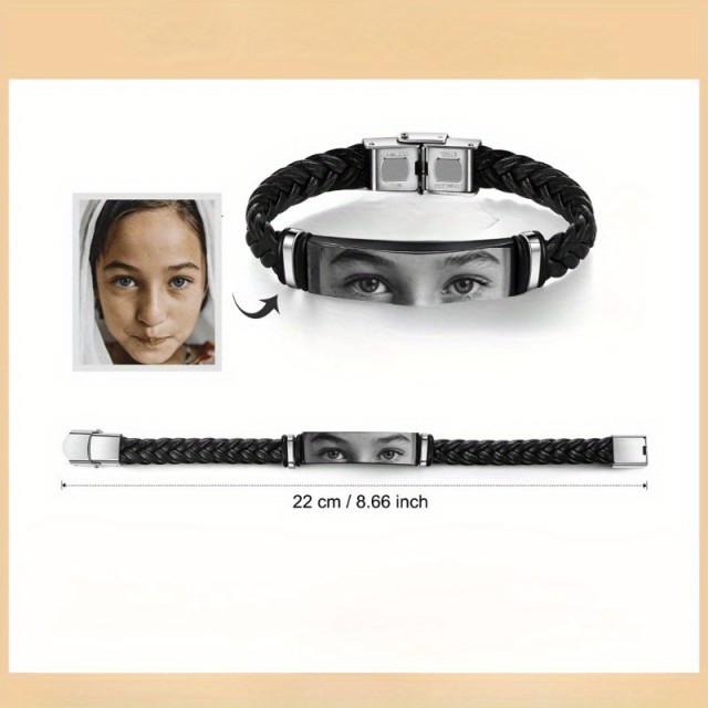 Personalizirana moška zapestnica z gravuro po vaših željah