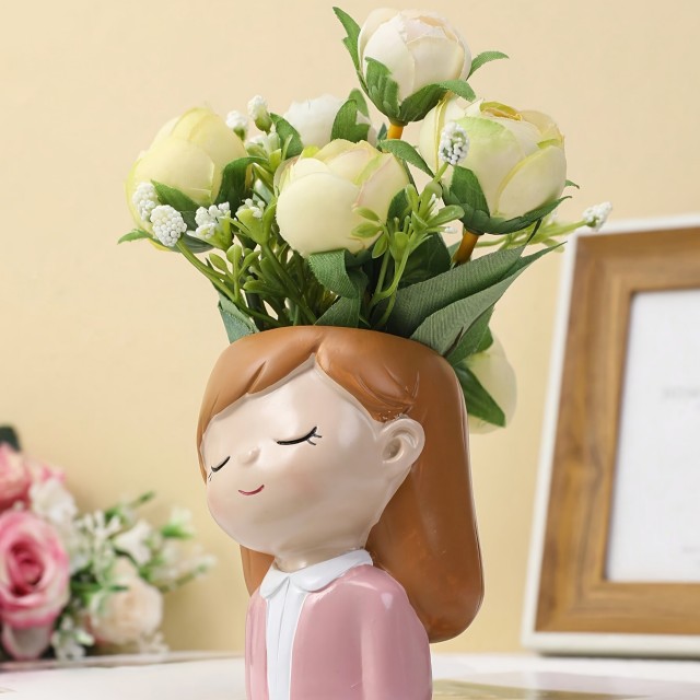 Cvetlični lonček DEKLICA Z ZAPRTIMI OČMI