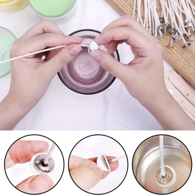 Povoščeni stenji za sveče 100 v kompletu 20cm