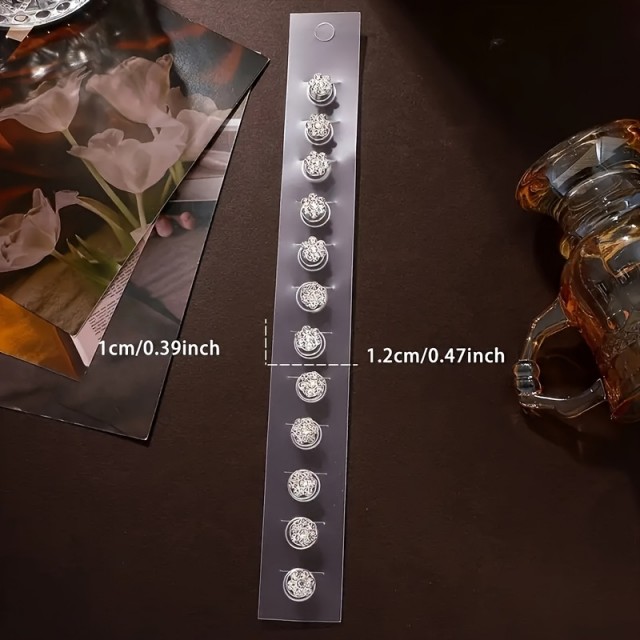 Komplet 10 špangic v obliki rožice