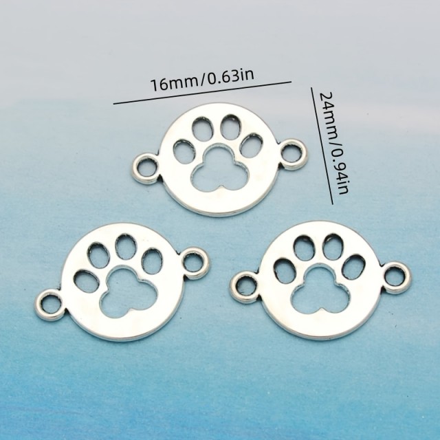 Povezovalni obeski v obliki pasje šape – 5 kosov