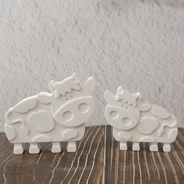 2V1 silikonski model v obliki kravic za izdelavo mila 