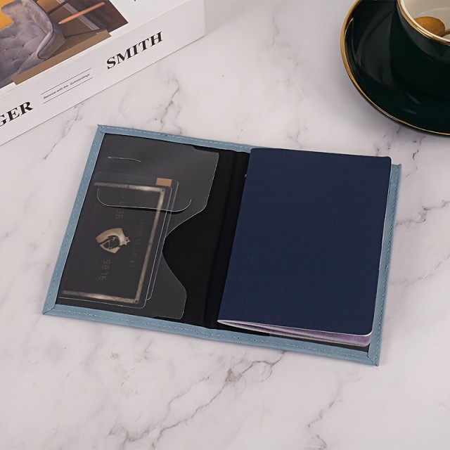 Ljubki ovitek za potni list s potiskom srčkov 2 barvi