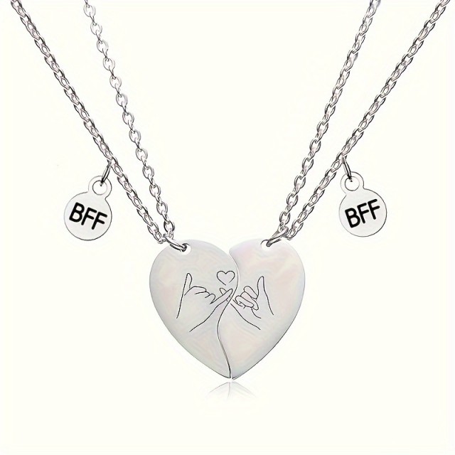 Komplet 2 personaliziranih ogrlic za najboljši prijateljici