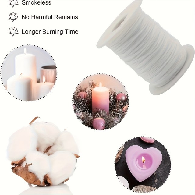 100 kovinskih nosilcev + 61 metrov stenj vrvice – komplet za izdelavo sveč