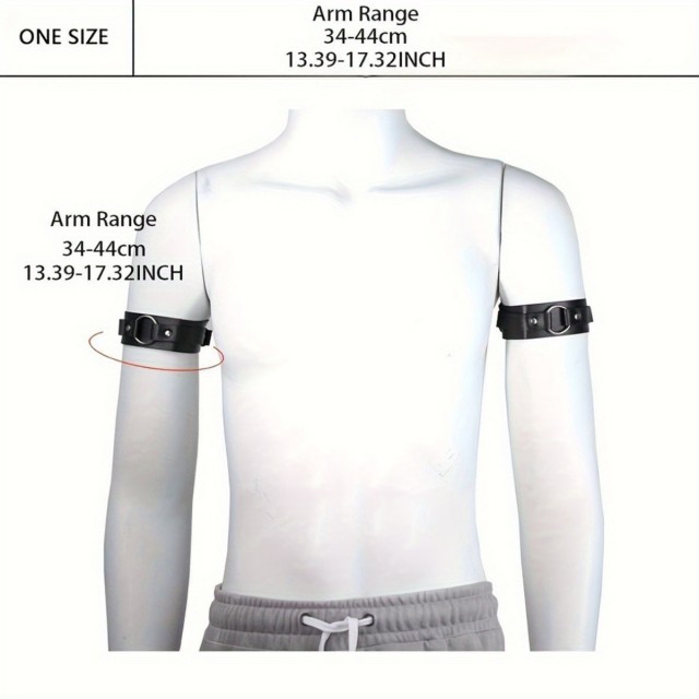 Moški črn usnjen trak za roko