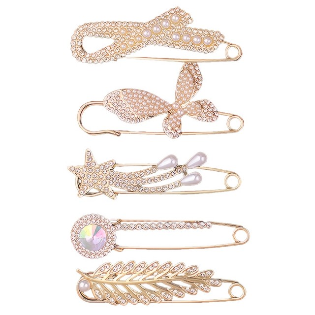 Akcijski komplet s 15 zlatimi broškami