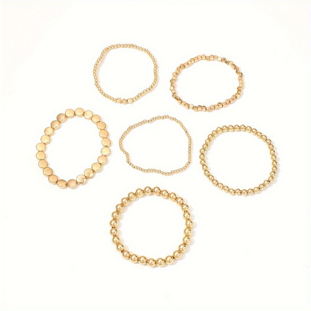 Komplet 6 zapestnic za nogo retro izgled 2 barvi