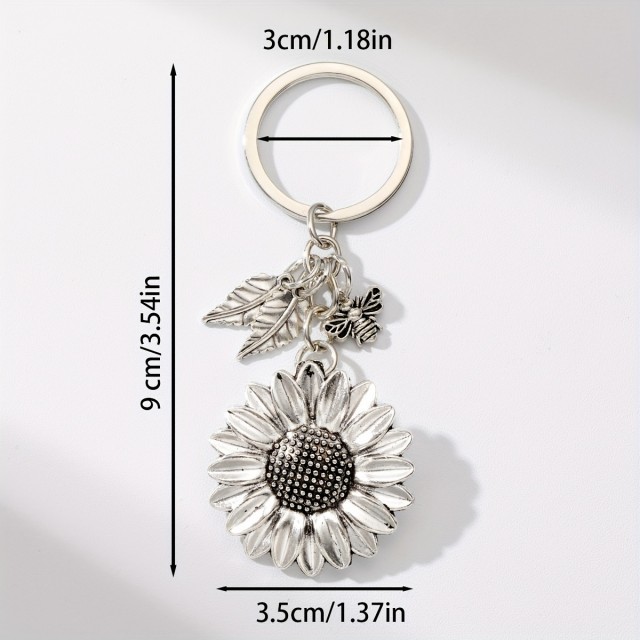 Obesek za ključe v zlati barvi sončnica