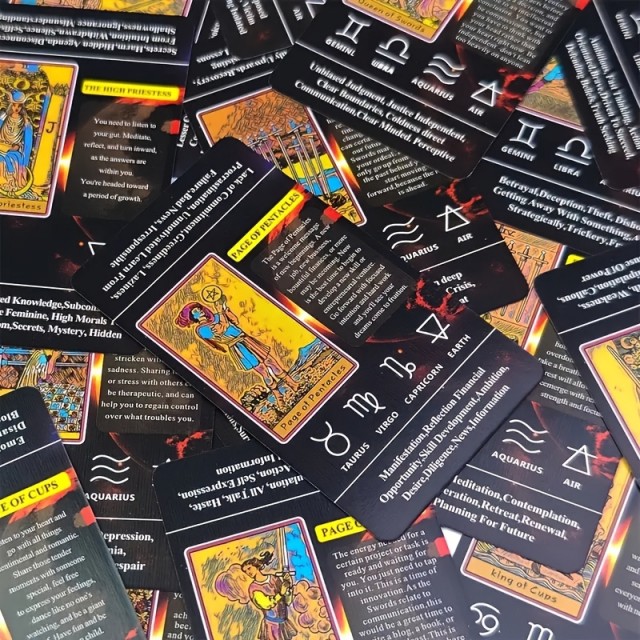 79 delni komplet tarot kart Light of Planets