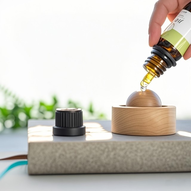 Komplet 2 naravnih lesenih difuzorjev za eterična olja 