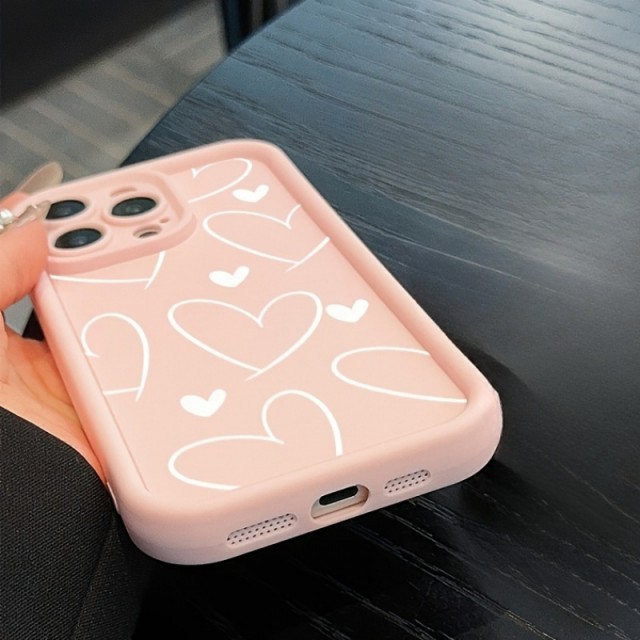 Roza ovitek za telefon srčkast motiv Samsung Galaxy S24