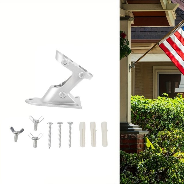 Vzdržljiv aluminijast stenski nosilec za drog zastave 