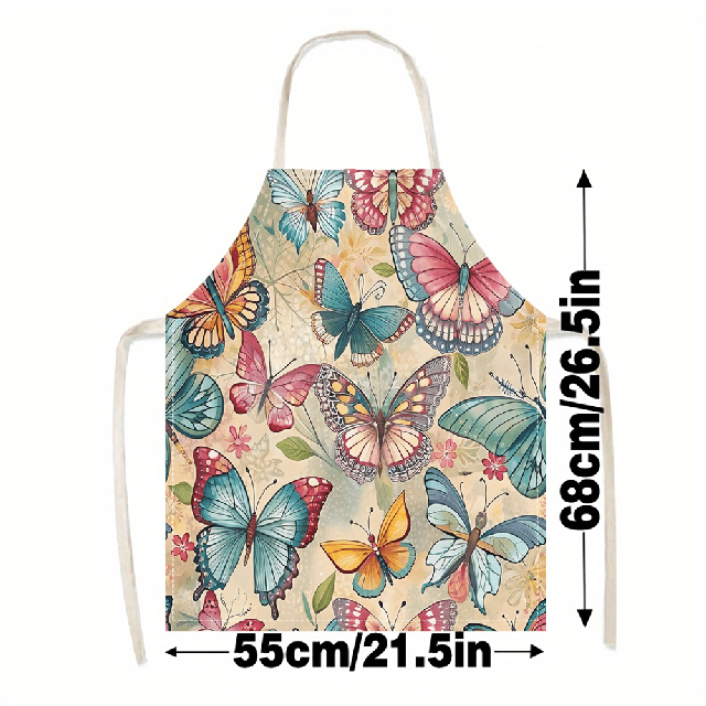 Čudovit predpasnik s potiskom metuljev