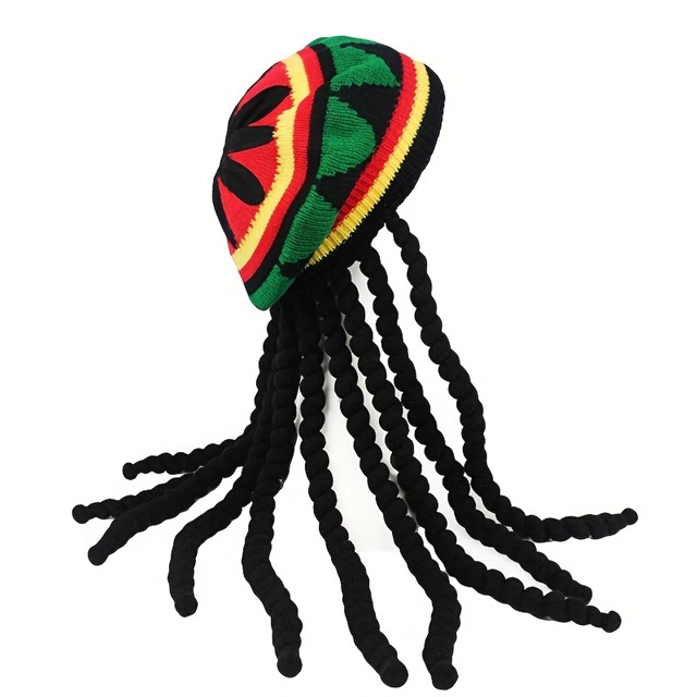 Rasta kapa z dolgimi dredi 