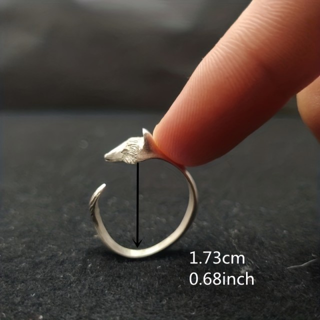 Nastavljiv prstan z lisico