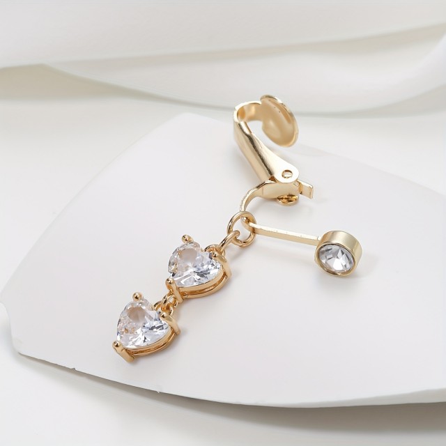 Piercing za popek brez prebadanja - dvoje src 