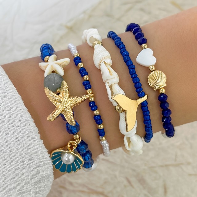 5 delni komplet zapestnic v morskem stilu