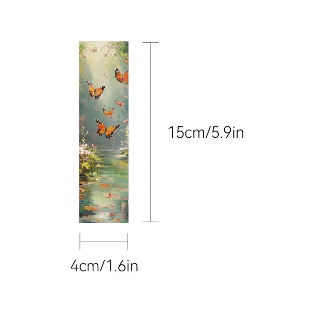 Komplet 30 knjižnih kazal z motivom oljnih slik