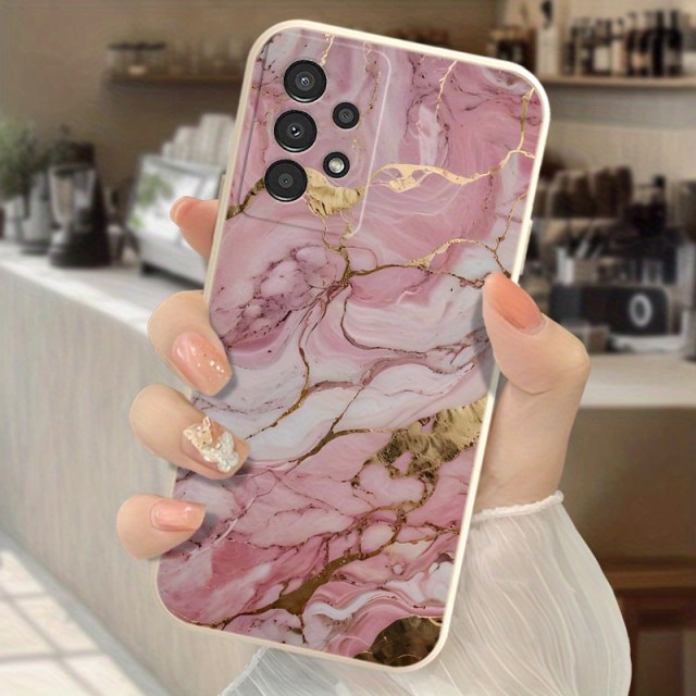 Marmorni ovitek za telefon z zlatimi žilami Samsung Galaxy A36