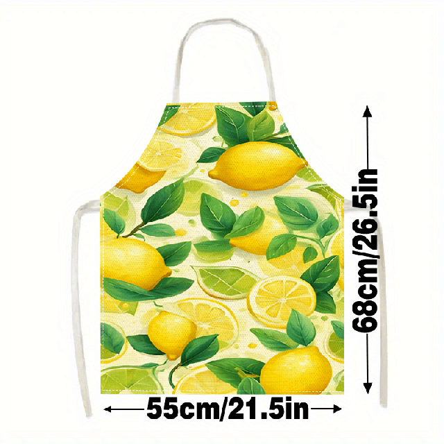 Moški ali ženski predpasnik s potiskom limon