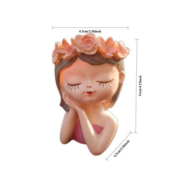 Cvetlični lonček MISLEČA DEKLICA